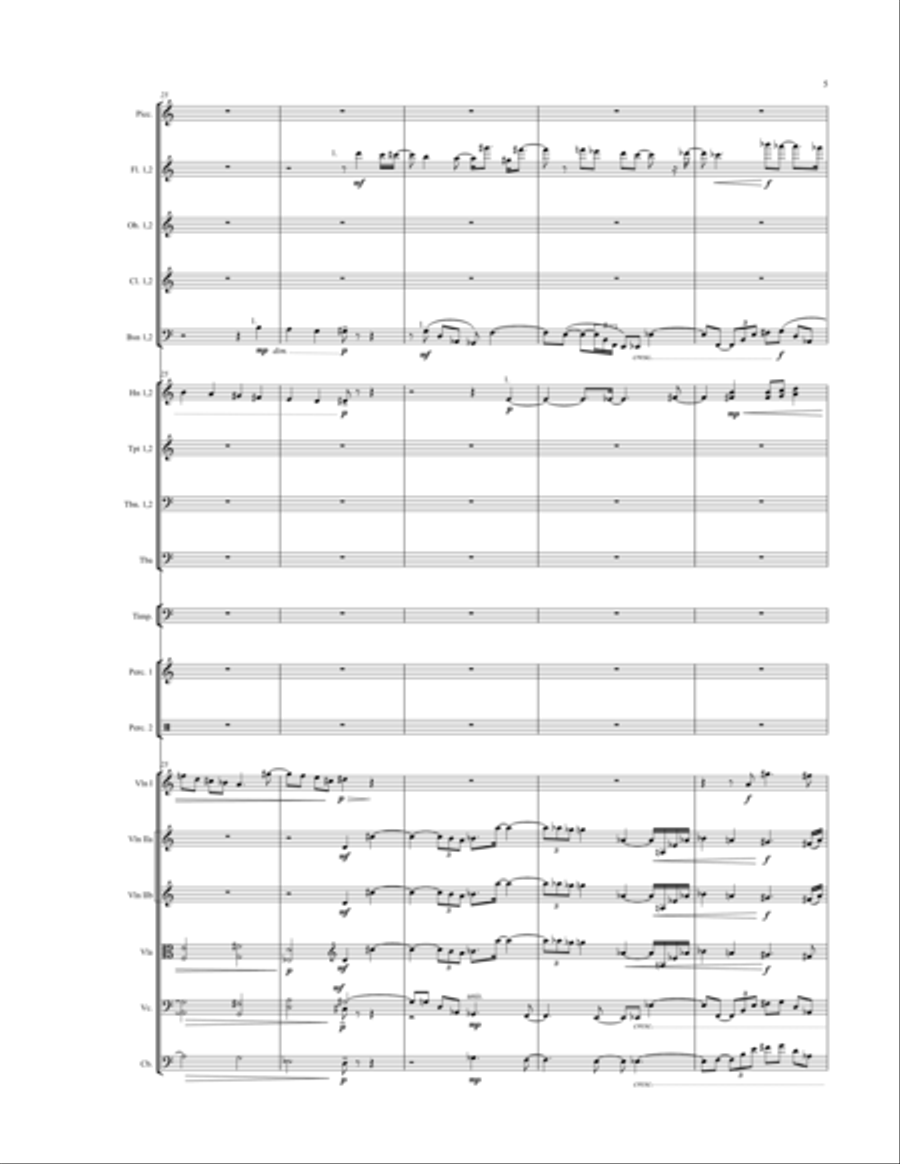 Friend or Fiend for orchestra (score) Full Orchestra scores gallery preview page 5