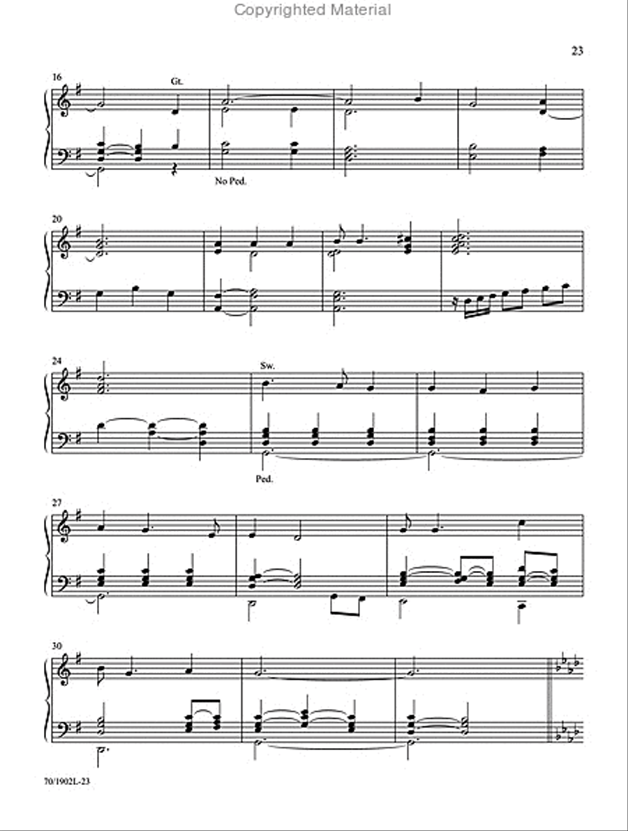 Music for Worship Organ Solo scores gallery preview page 11
