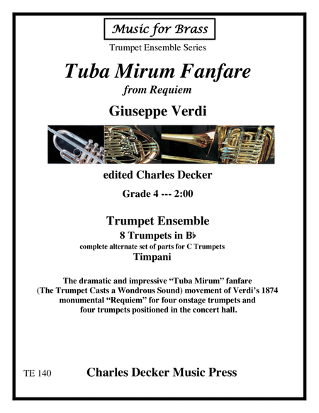 Tuba Mirum Fanfare from Verdi Requiem for Trumpet Ensemble image number null