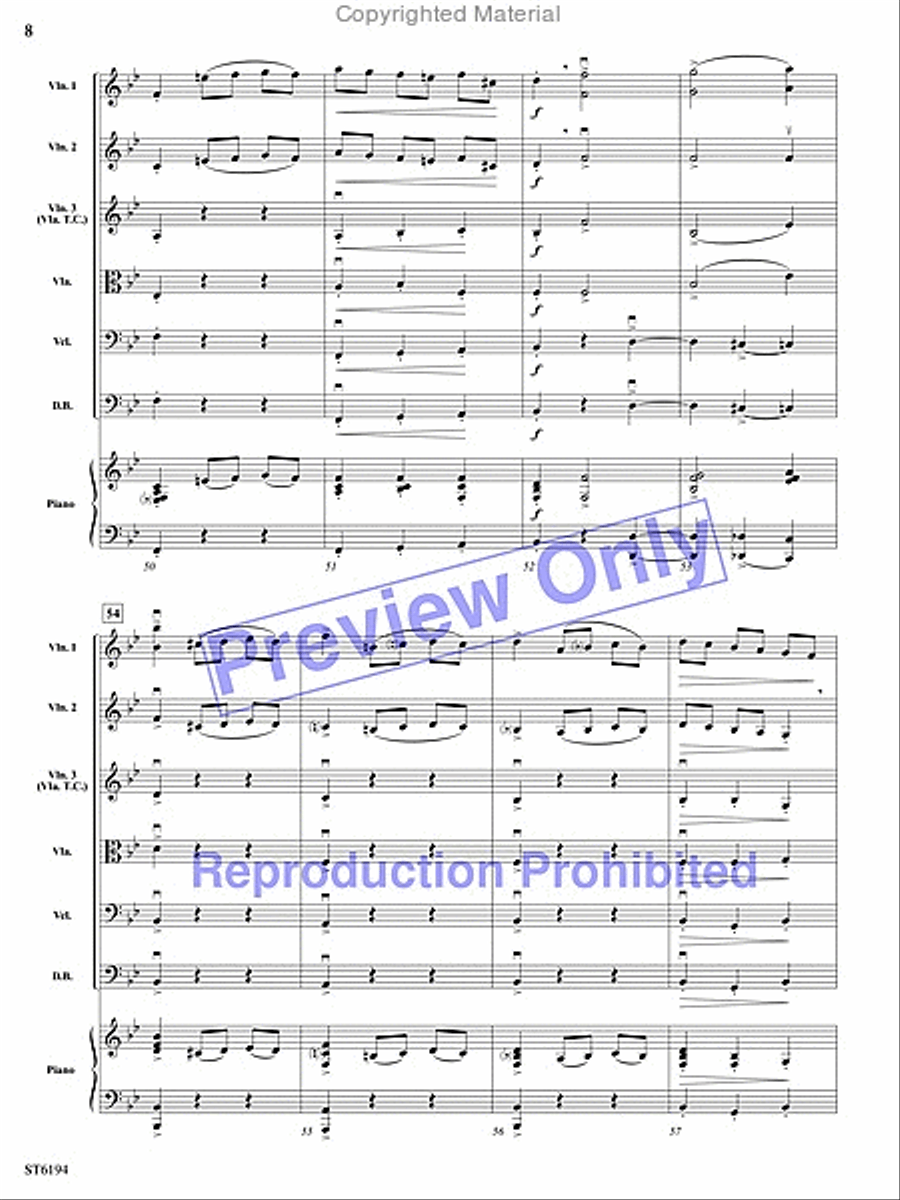 Sleeping Beauty Waltz String Orchestra scores gallery preview page 7