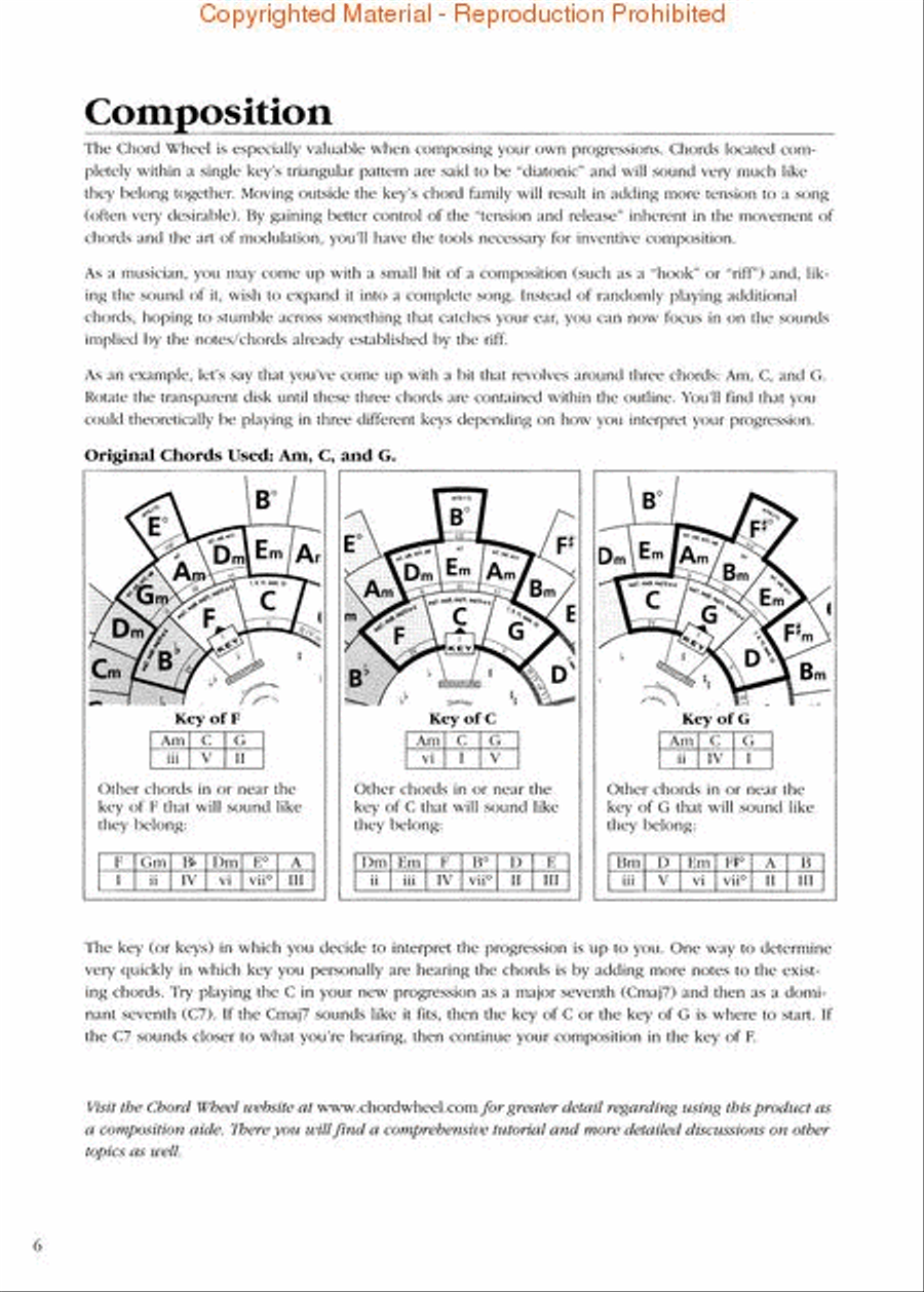 The Chord Wheel Guitar scores gallery preview page 3