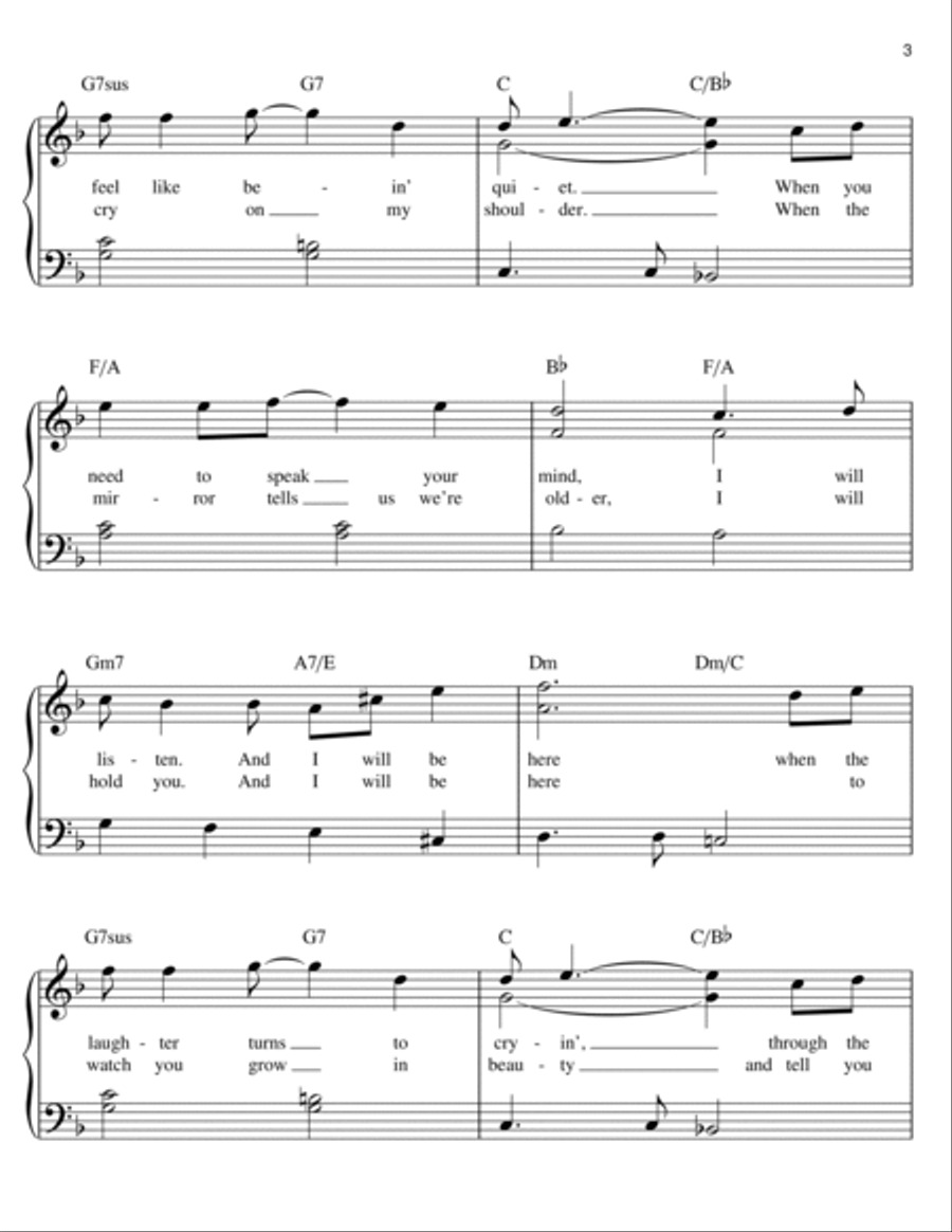 I Will Be Here I Will Be Here Voice scores gallery preview page 3