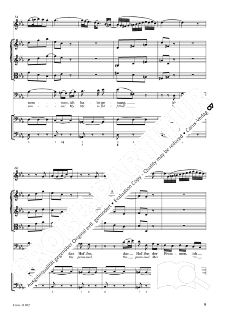I have enough (Ich habe genung) Mezzo-Soprano Voice scores gallery preview page 10