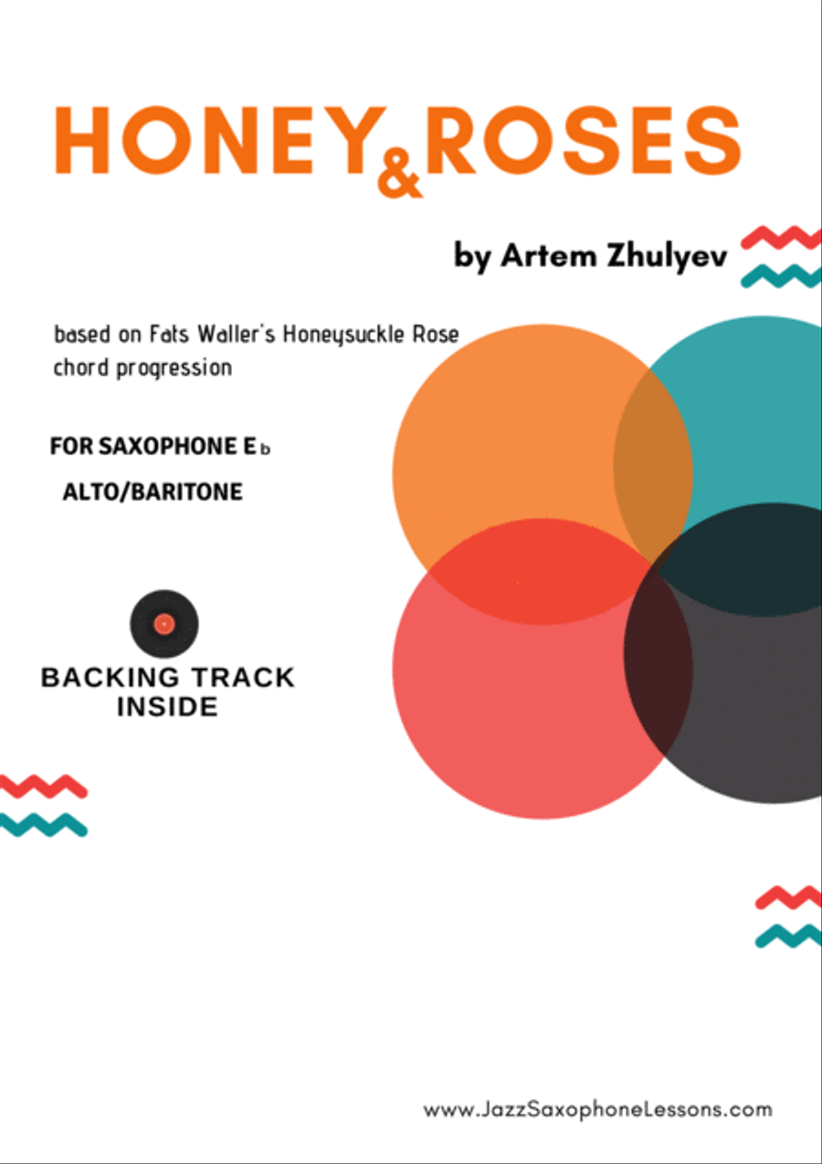 Honey & Roses (based on ¨Honeysuckle Rose¨ by Fats Waller) for Saxophone Alto / Baritone Woodwind Trio scores gallery preview page 1