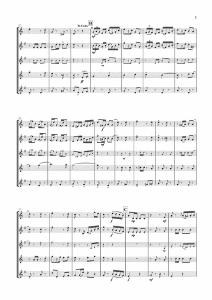 Bramstedter Marsch! (Saxophone Quartet / Quintet) - Score image number null
