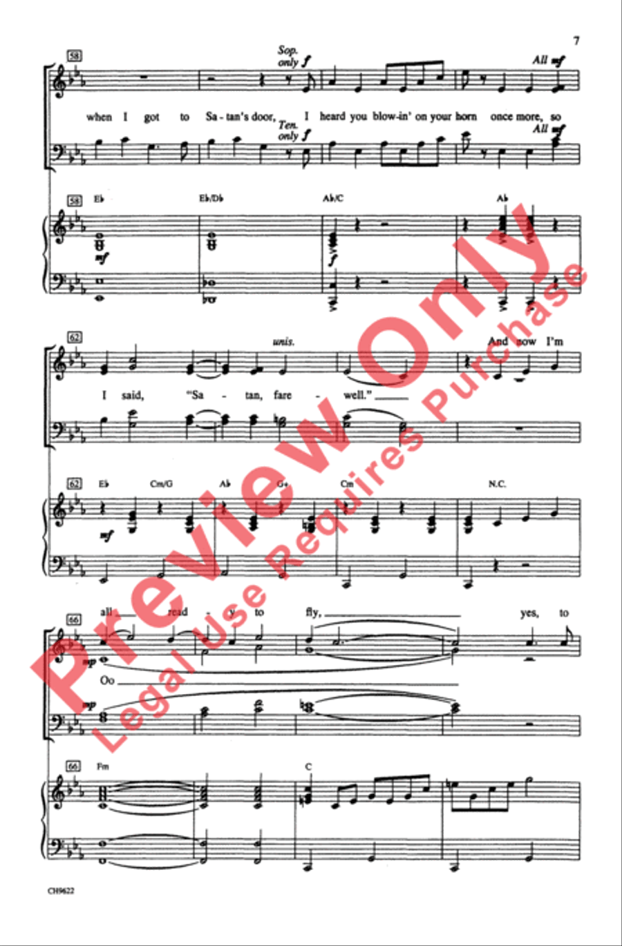 Blow, Gabriel, Blow 4-Part scores gallery preview page 7