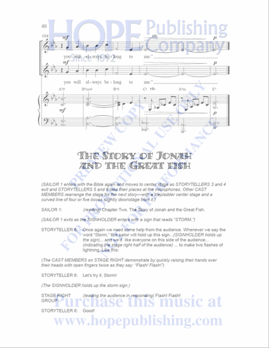 Sailor's Bible Children's Choir scores gallery preview page 41