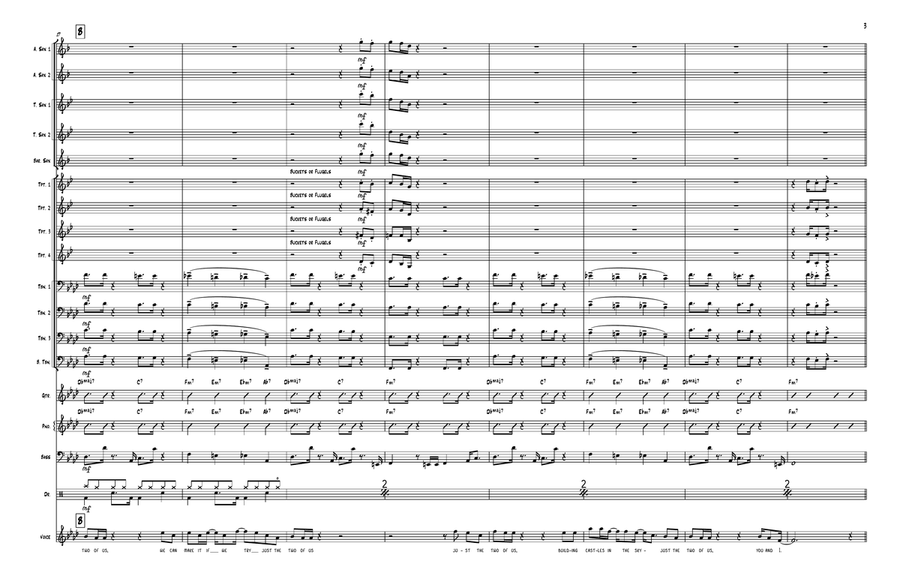 Just The Two Of Us Jazz Ensemble scores gallery preview page 3