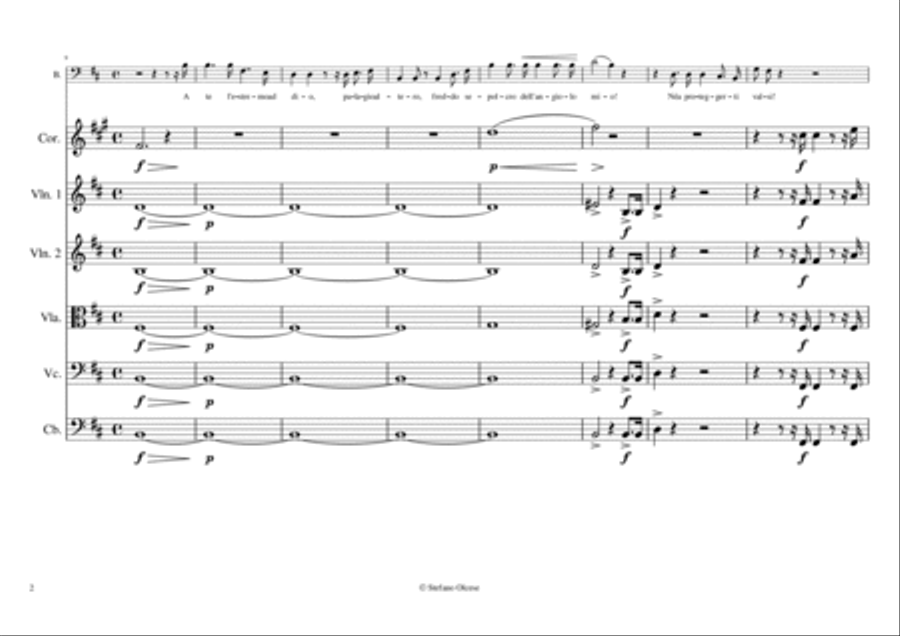 A te l'estremo addio... Il lacerato spirito - Score Only Chamber Music scores gallery preview page 2
