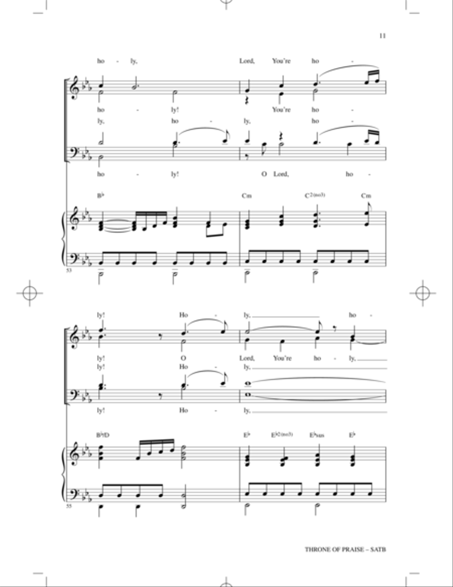 Throne Of Praise Throne Of Praise 4-Part scores gallery preview page 10