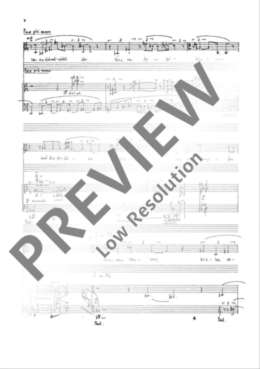 Sappho-Gesänge Sappho-Gesänge Mezzo-Soprano Voice scores gallery preview page 9
