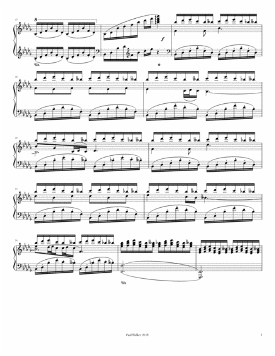 Impromptu in B-flat minor Piano Solo scores gallery preview page 3