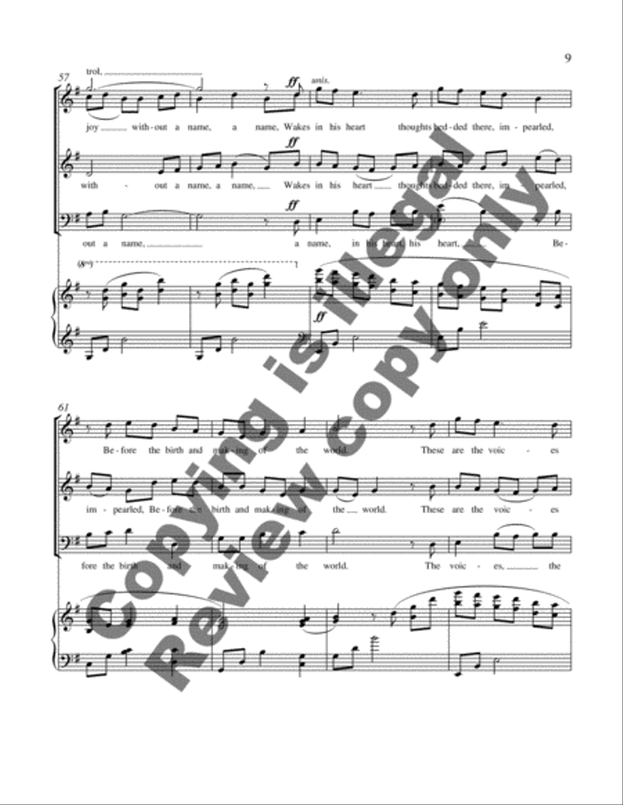 Voices of Earth: 3. Voices of Earth 3-Part scores gallery preview page 6