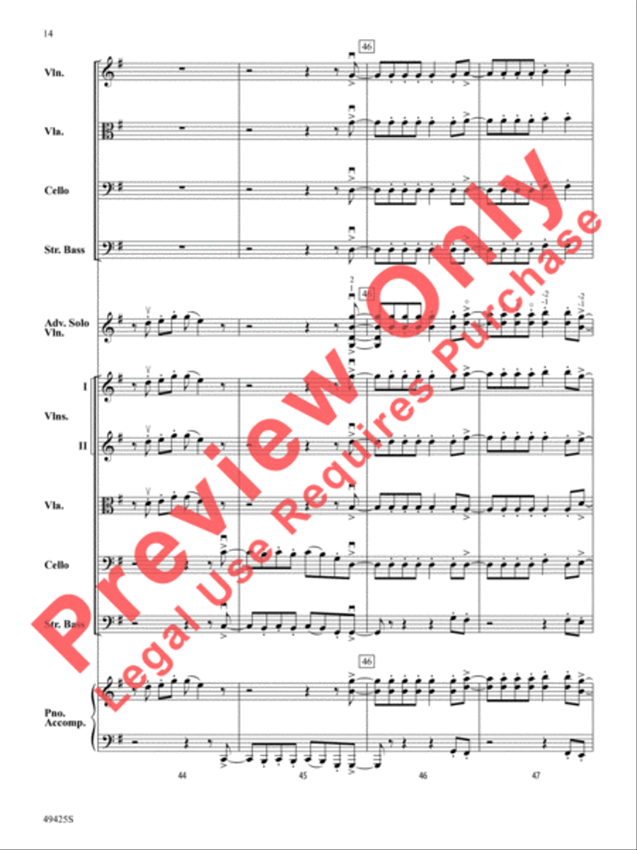 Any Way You Want It / Don't Stop Believin' String Orchestra scores gallery preview page 15