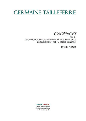 Book cover for Cadenzas pour Pno Ctos Haydn et Mozart