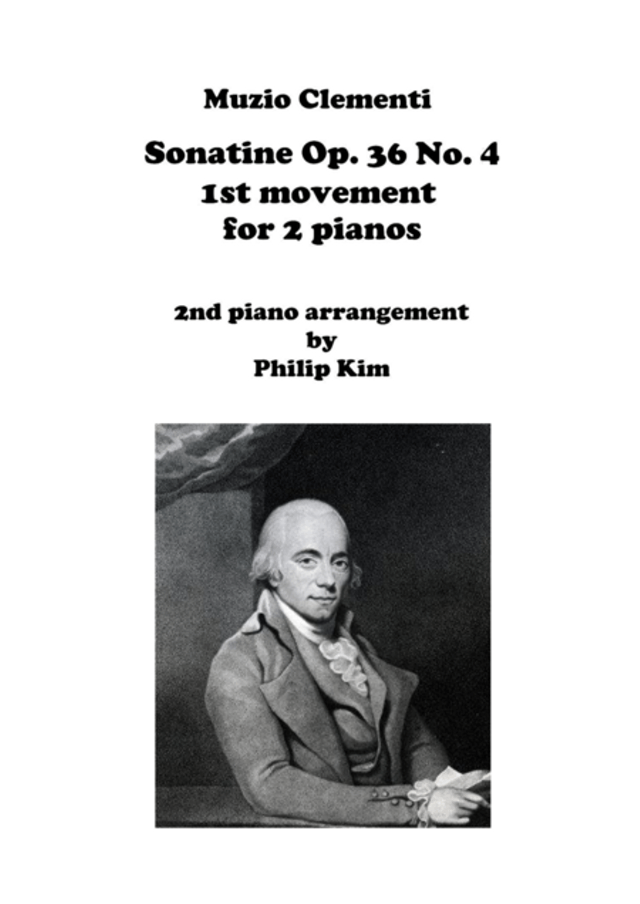 Muzio Clementi Sonatine Op. 36 No. 4 First Movement for 2 Pianos 2 Pianos, 4-Hands scores gallery preview page 1