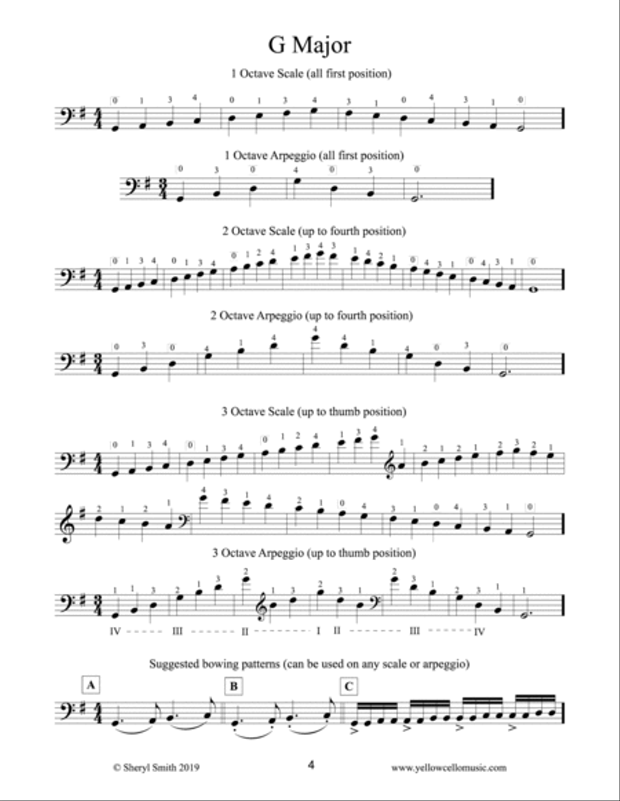 The Only Cello Scale Book You Will Ever Need! Cello Solo scores gallery preview page 4