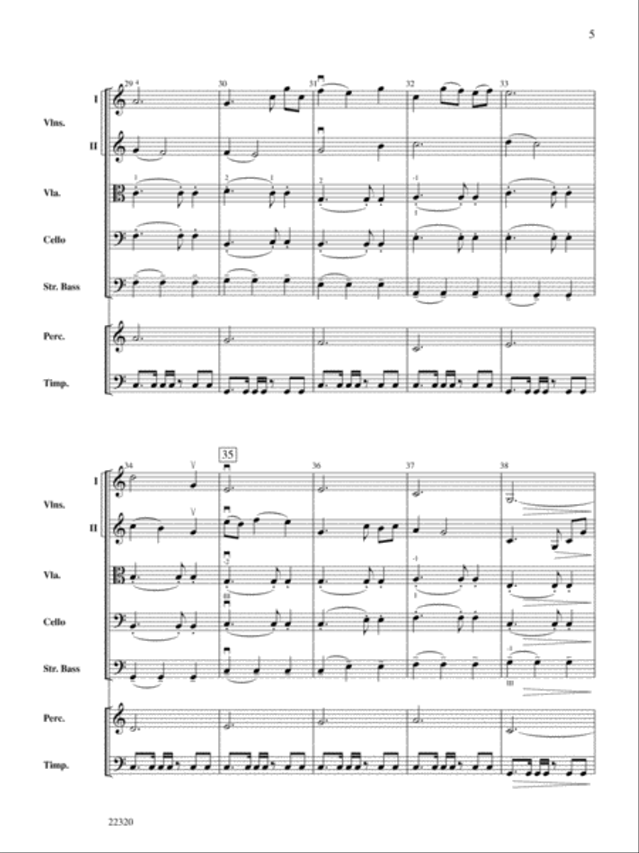 Westward Motion: Score Westward Motion: Score String Orchestra scores gallery preview page 5