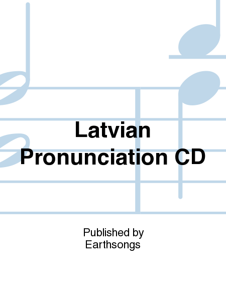2 latvian carols pronunciation CD