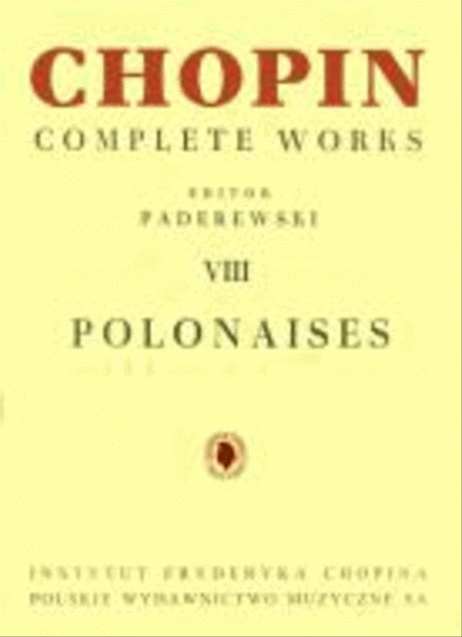 Chopin CW VIII: Polonaises Piano Solo scores gallery preview page 1
