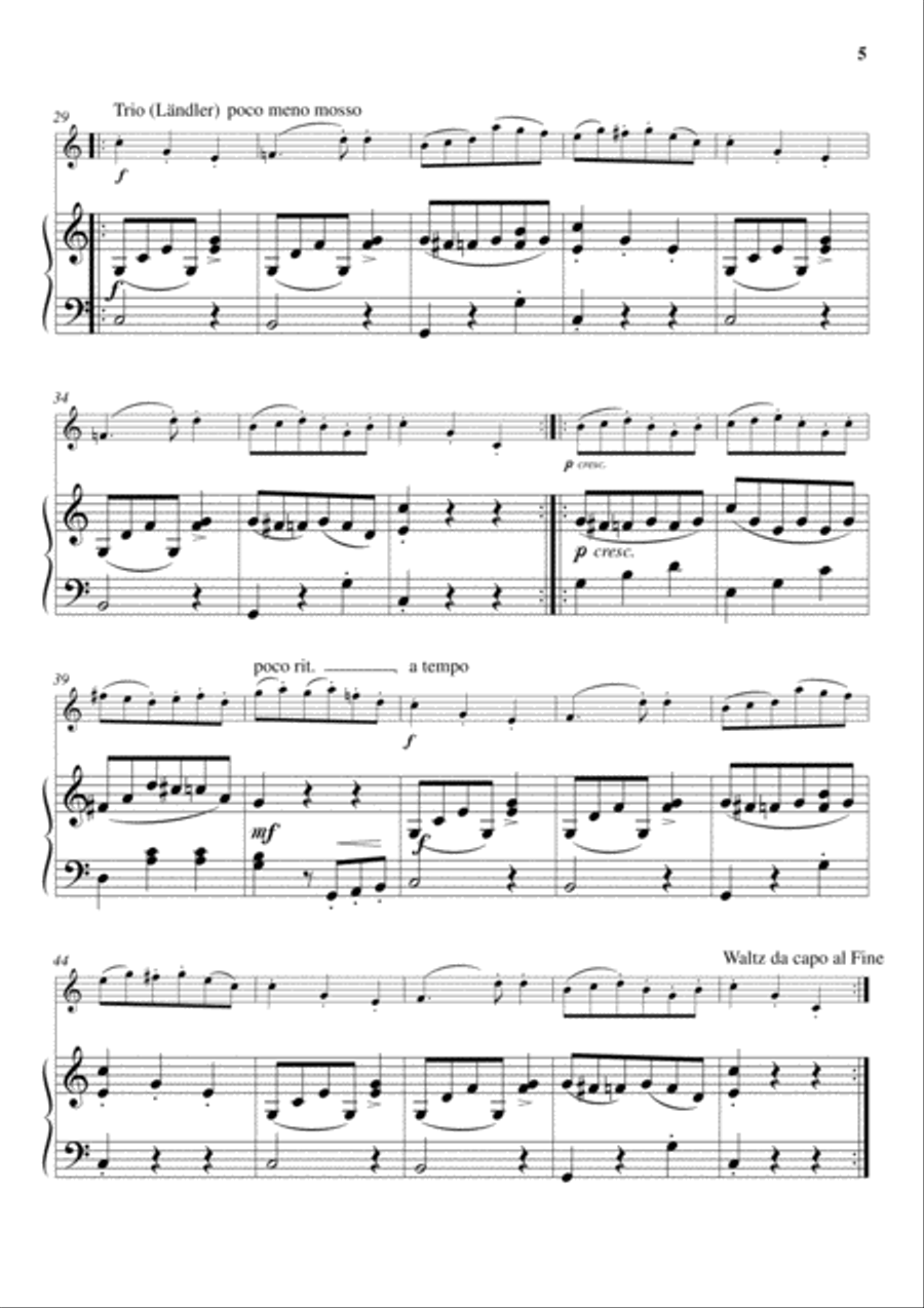 Little Suite (for Flute and Piano) Woodwind Duet scores gallery preview page 5