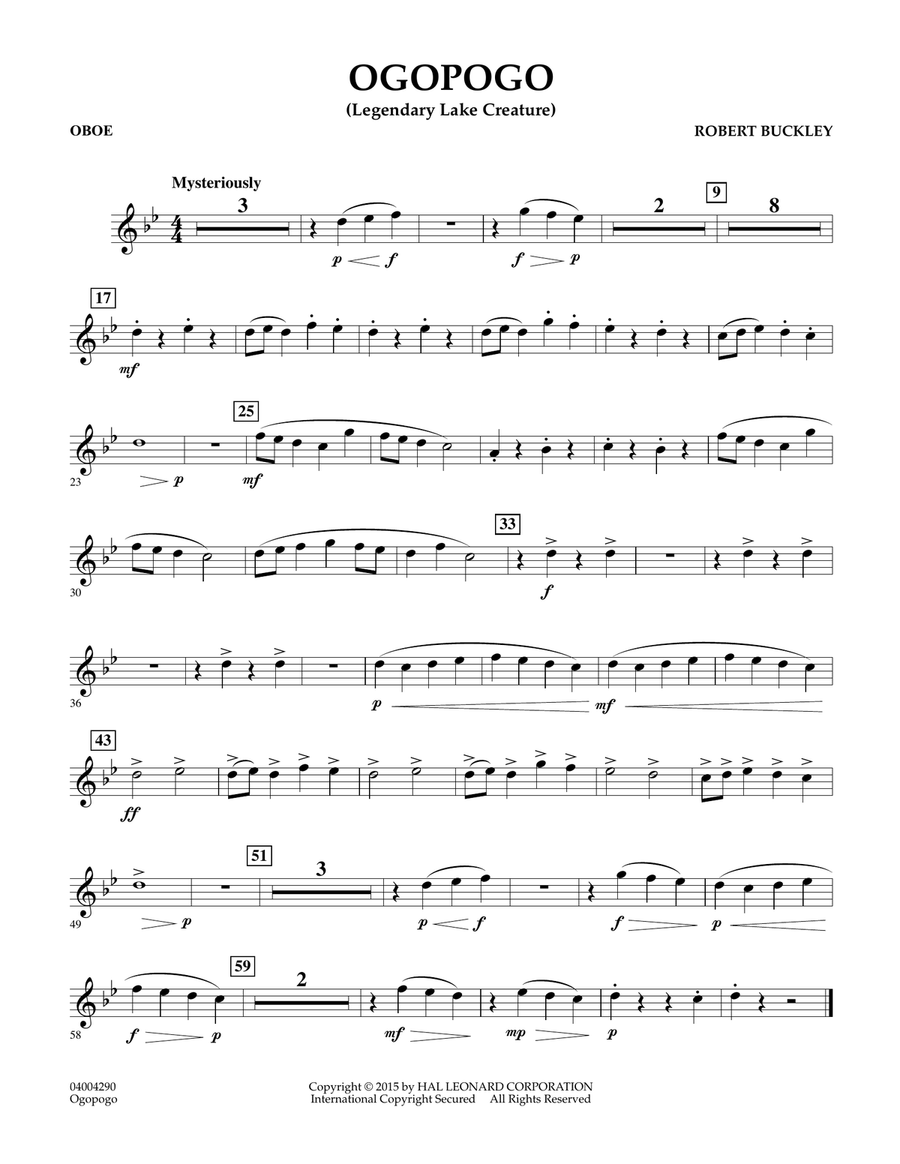 Ogopogo (Legendary Lake Creature) - Oboe