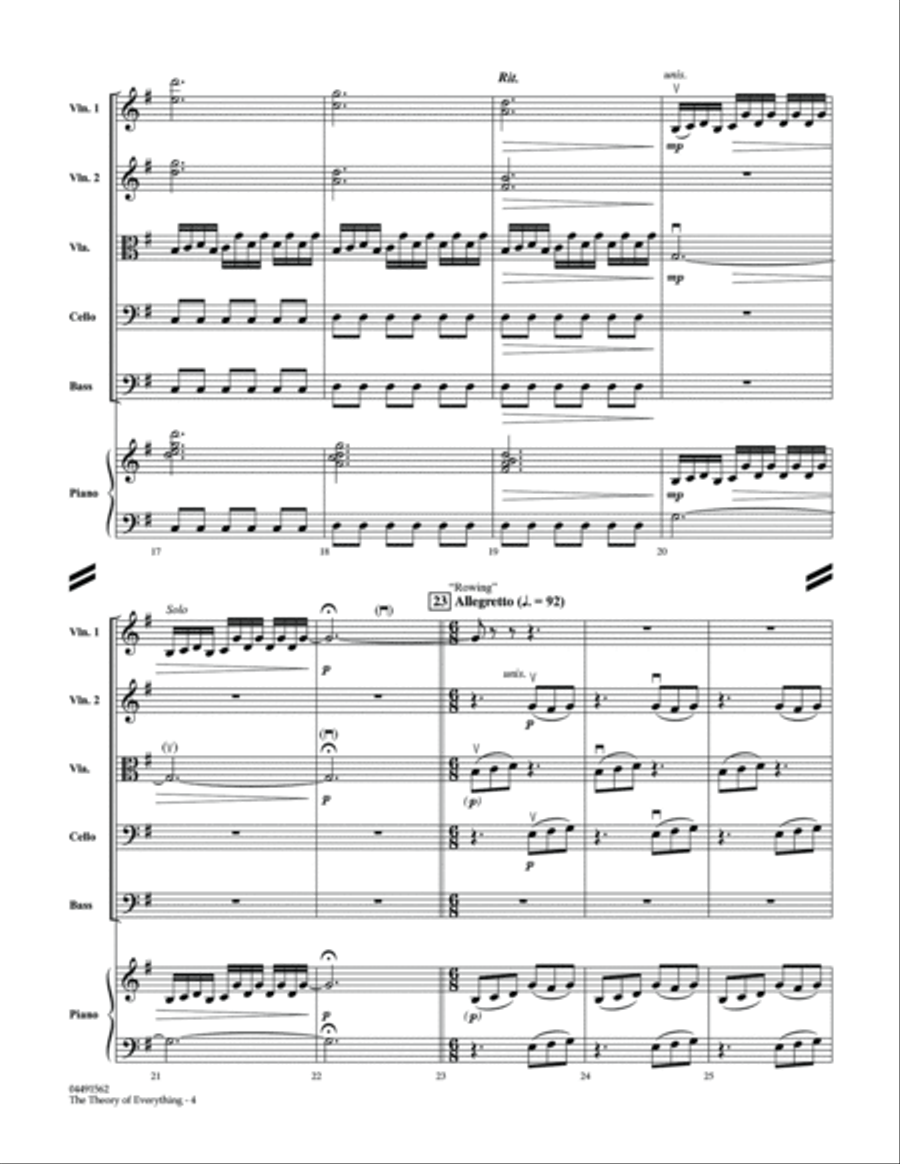 The Theory of Everything - Conductor Score (Full Score) String Orchestra scores gallery preview page 4