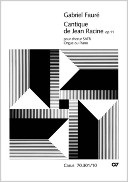 Cantique de Jean Racine. Org