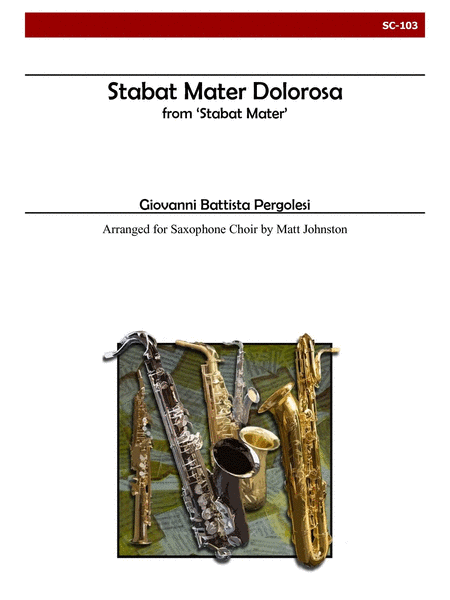Stabat Mater dolorosa from 'Stabat Mater' for Saxophone Choir image number null