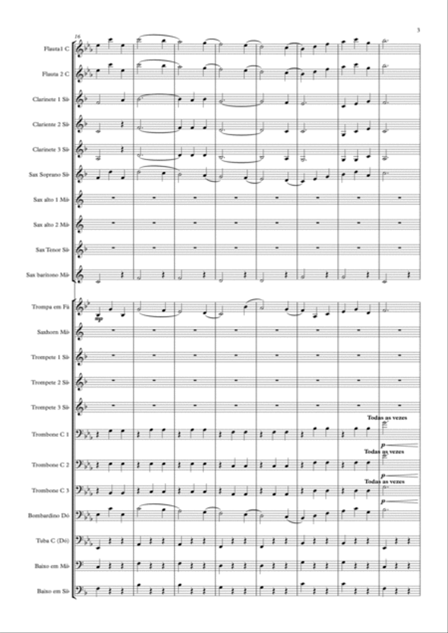 Valsa Cheia de Gosto Full Orchestra scores gallery preview page 3