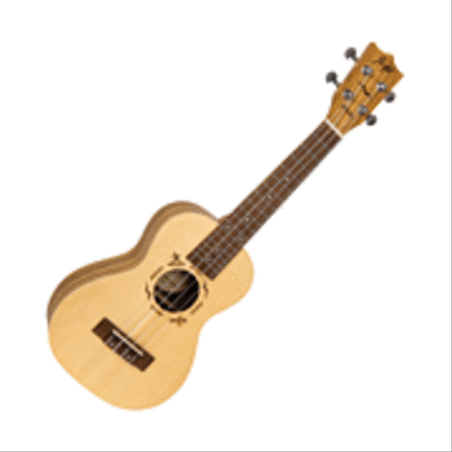 Englemann Spruce & Zebrawood Concert Ukulele