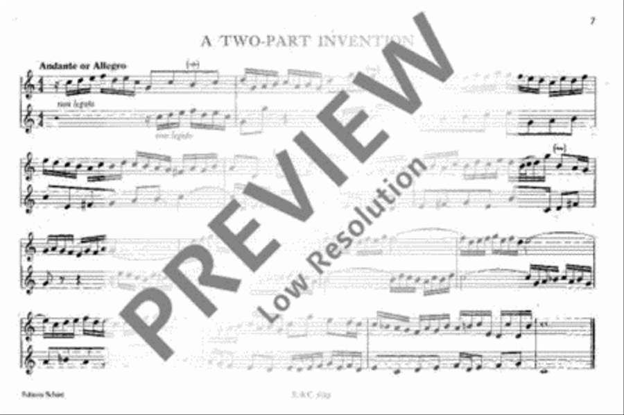 Movements by Bach Soprano Recorder scores gallery preview page 10