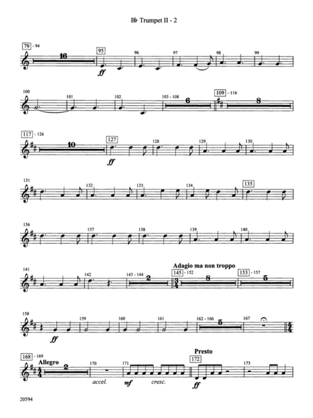Symphony No. 9 (Fourth Movement): 2nd B-flat Trumpet