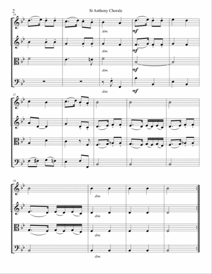 St. Anthony's Chorale String Quartet scores gallery preview page 3