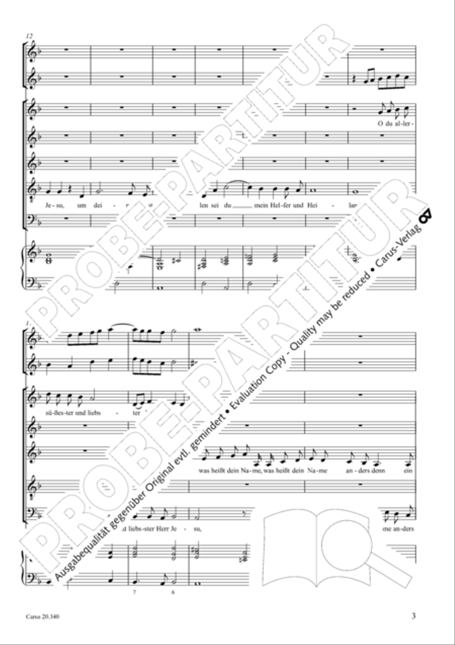 O du allersu!ester und liebster Herr Jesu SSATB scores gallery preview page 4