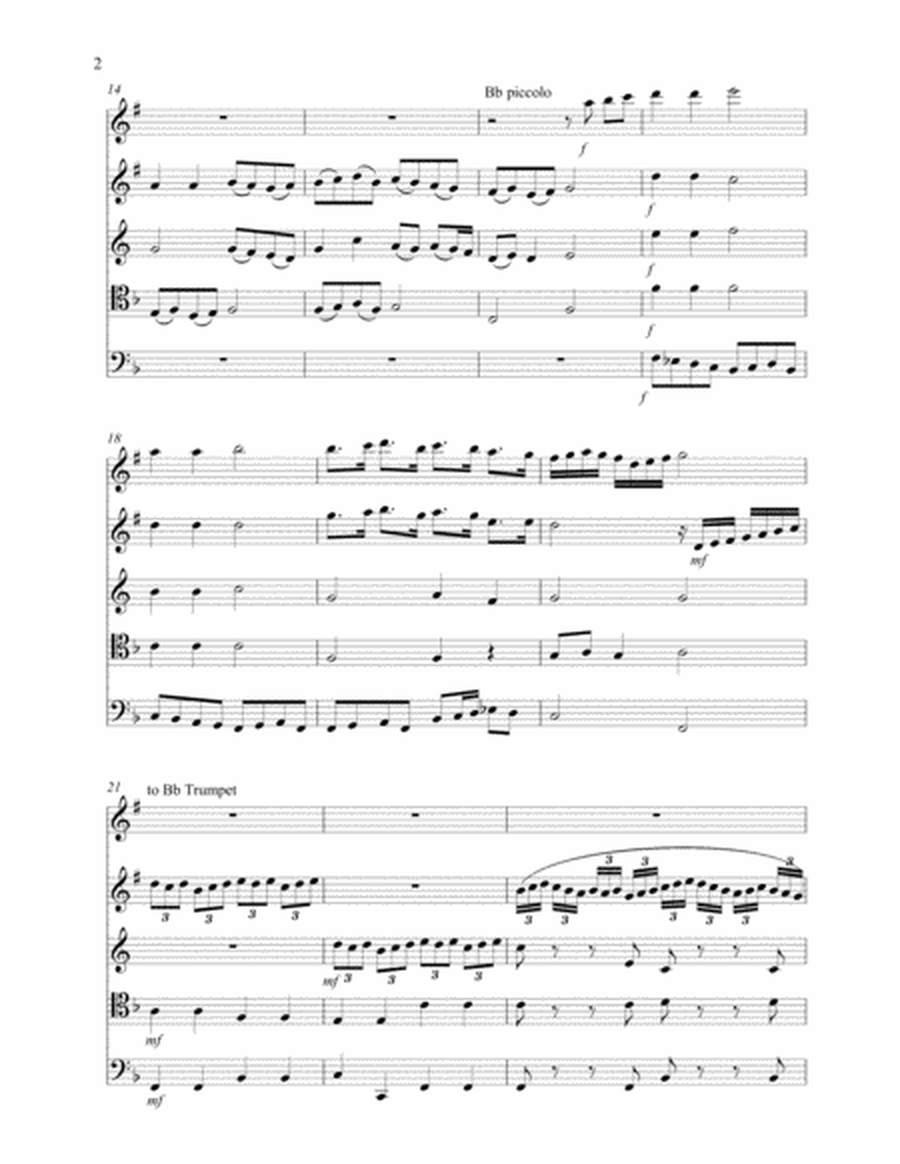 Bergamasca Variations for Brass Quintet