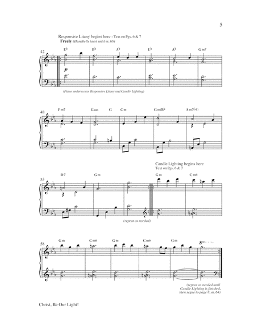 Christ, Be Our Light 4-Part scores gallery preview page 5