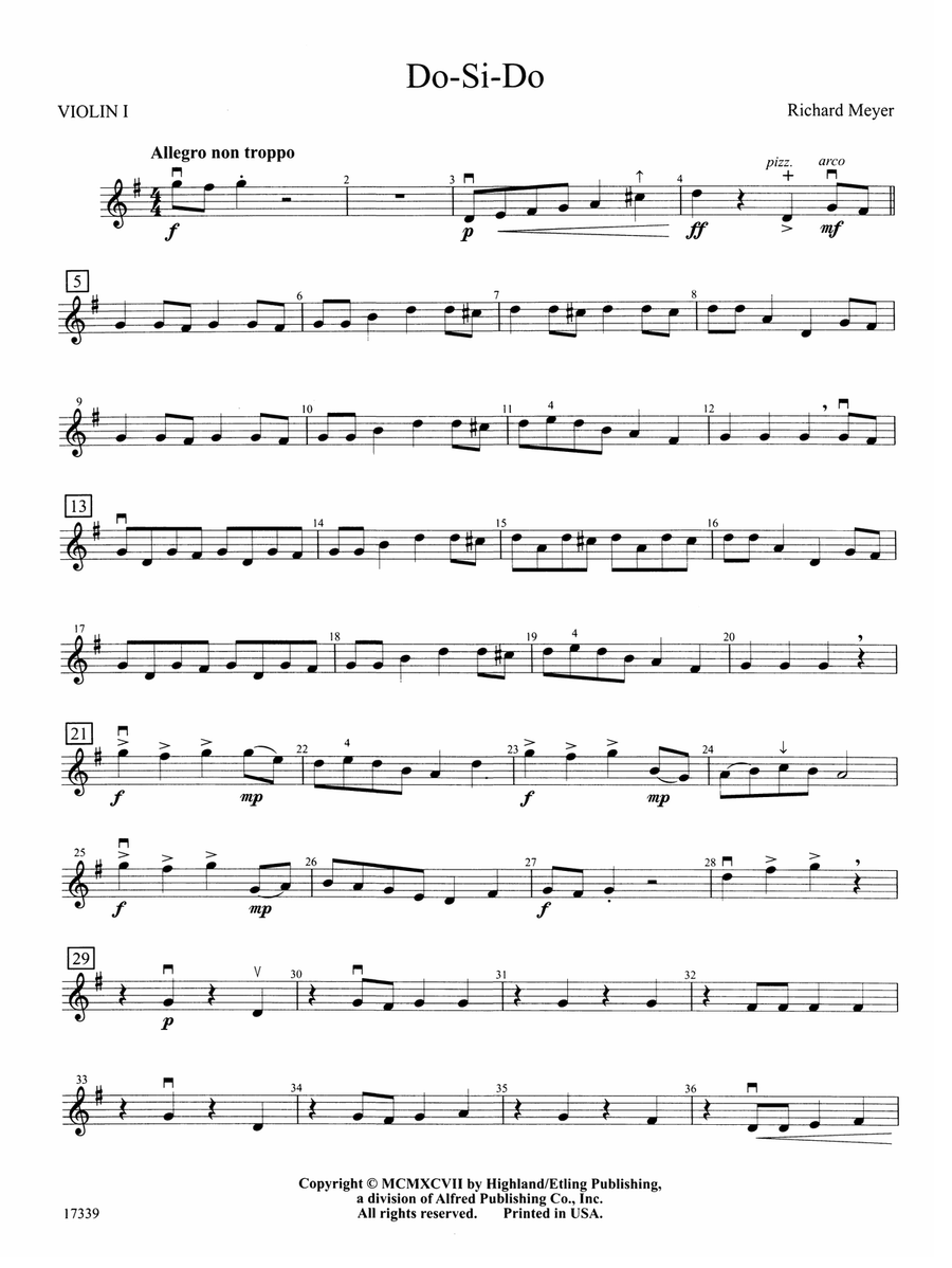 Do-Si-Do: 1st Violin