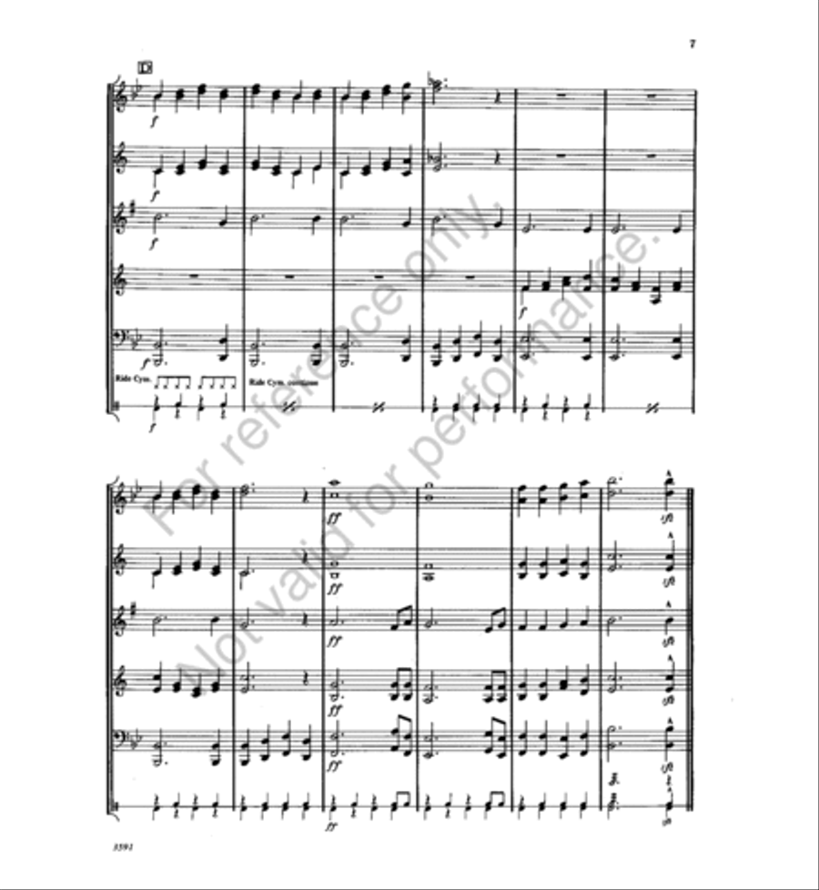 Swing Street Concert Band scores gallery preview page 6