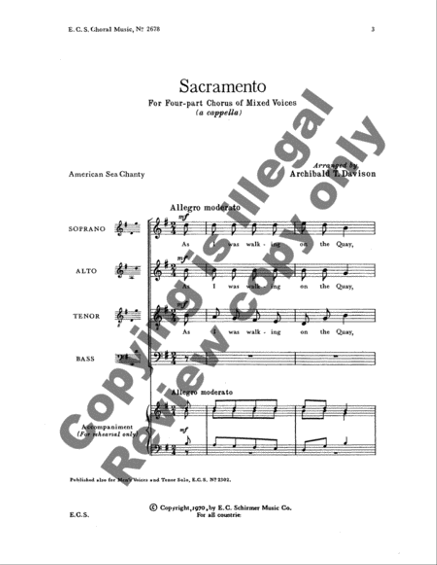 Sacramento Sacramento 4-Part scores gallery preview page 3