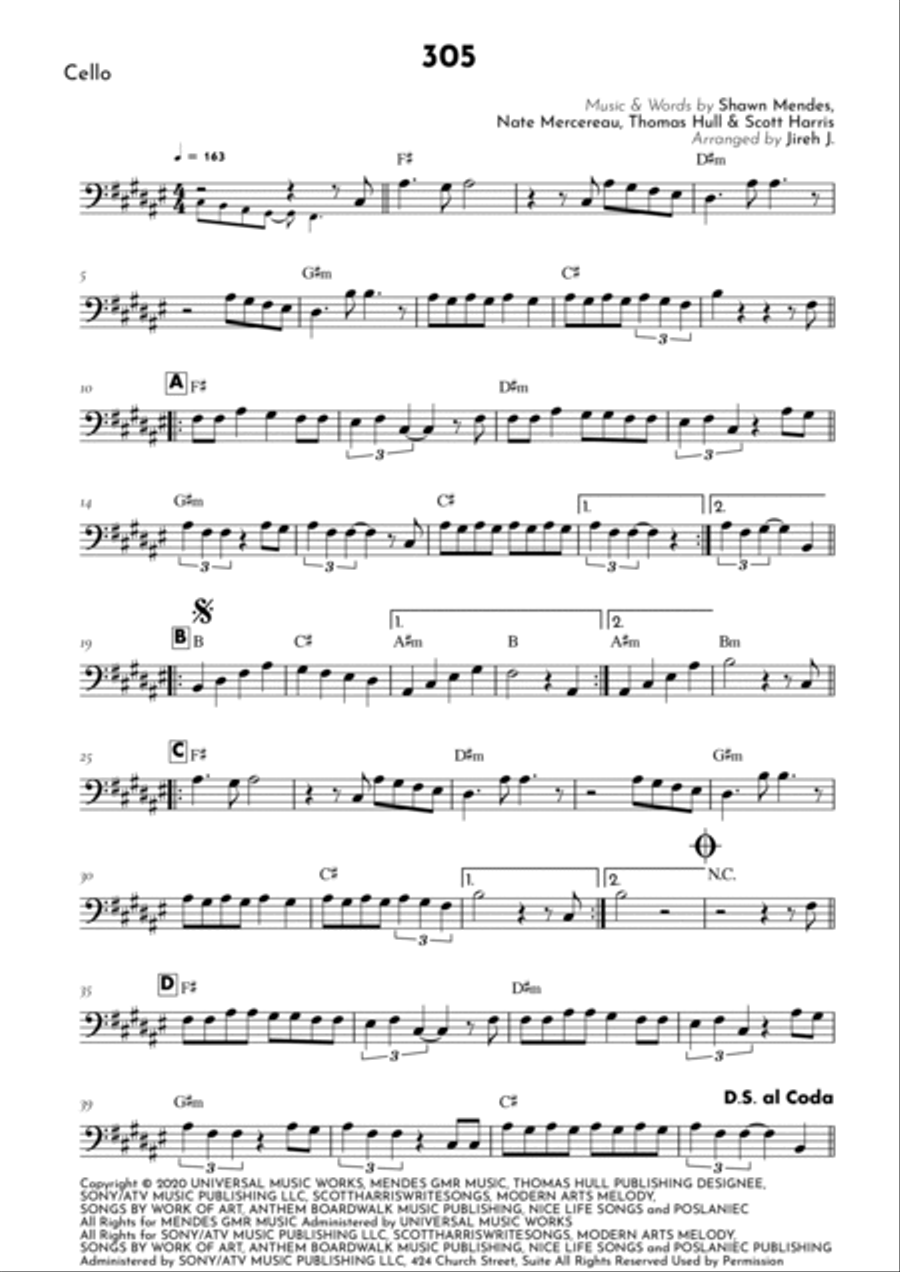 305 Cello Solo scores gallery preview page 2