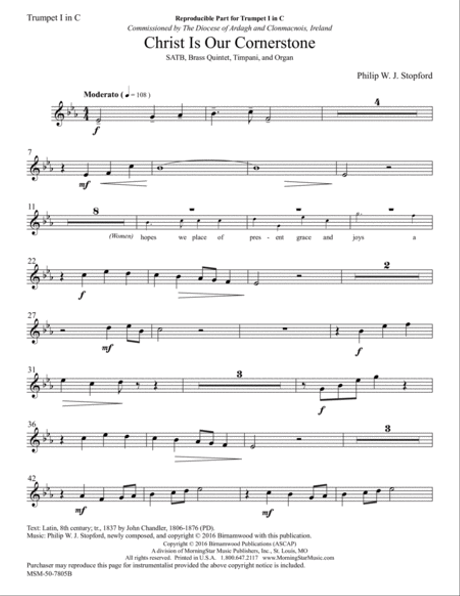 Christ Is Our Cornerstone Choir scores gallery preview page 3