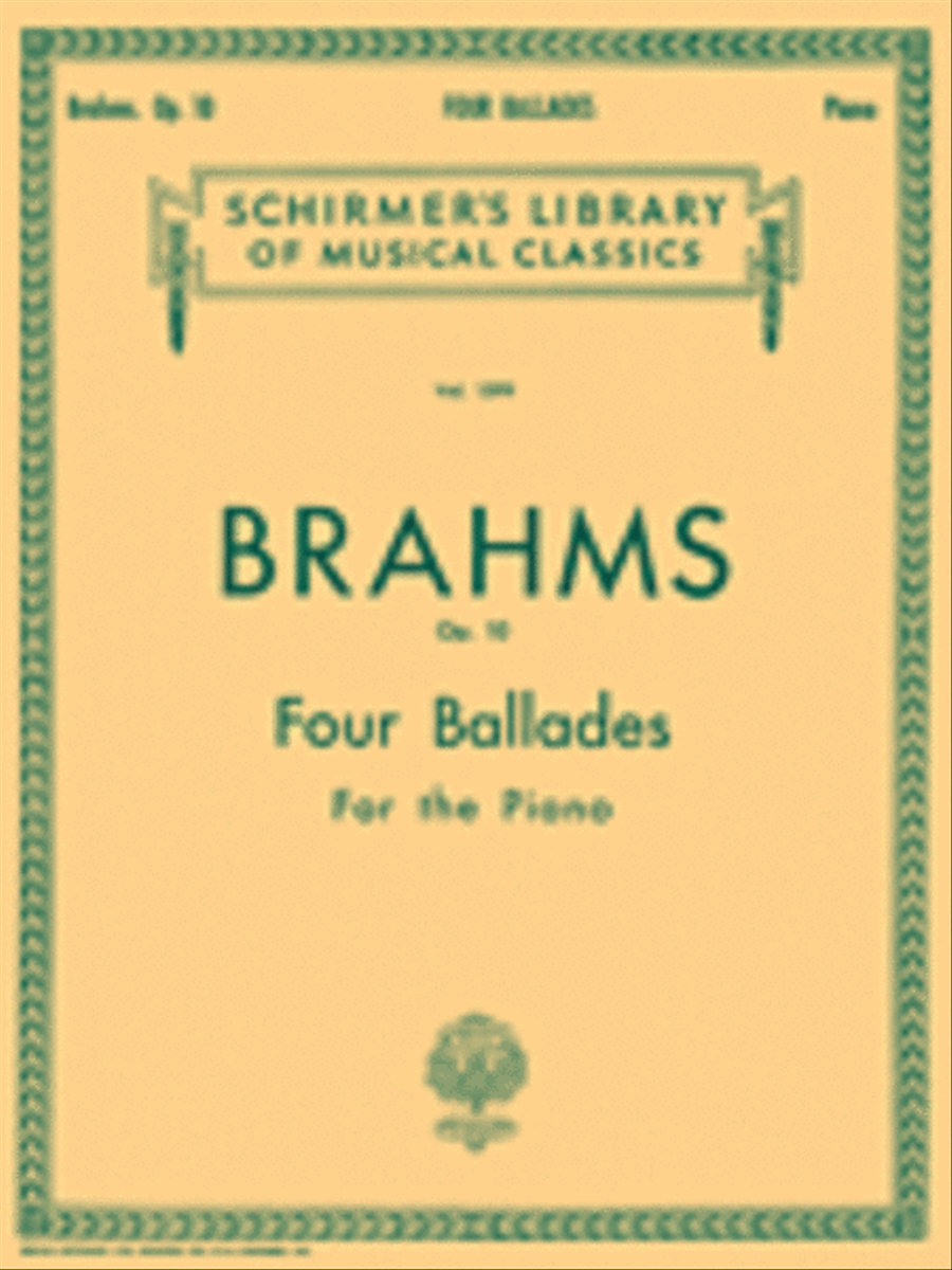 4 Ballades, Op. 10 4 Ballades, Op. 10 Piano Solo scores gallery preview page 1