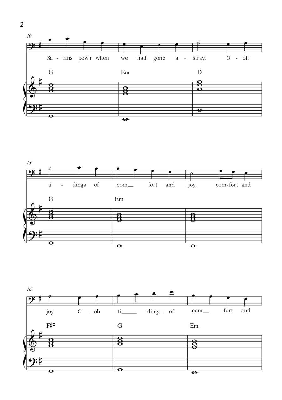 God Rest Ye Merry, Gentlemen Piano scores gallery preview page 2