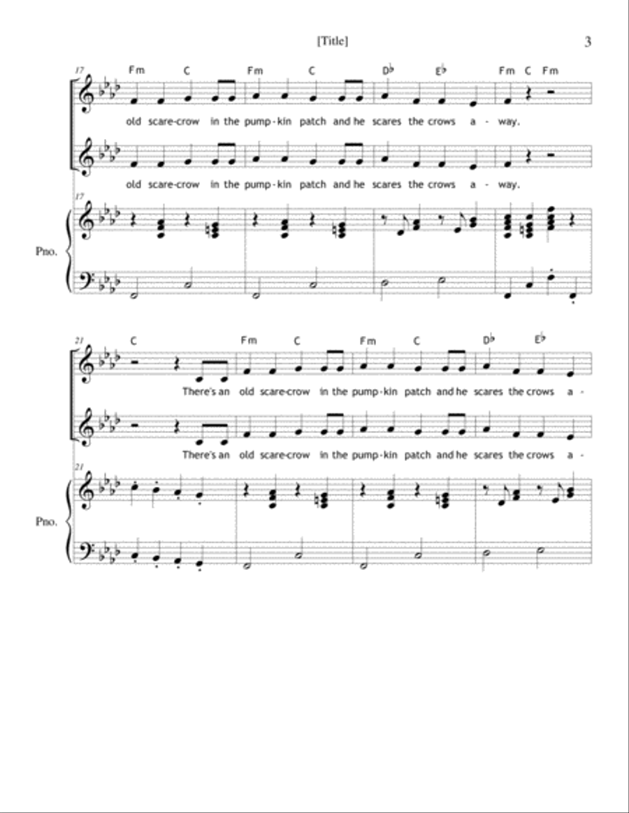 The Old Scarecrow SA scores gallery preview page 3