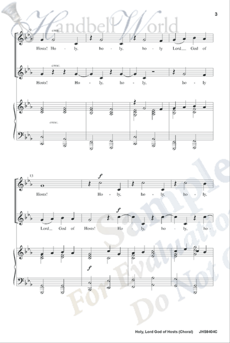 Holy Lord God of Hosts 5-Octaves scores gallery preview page 6