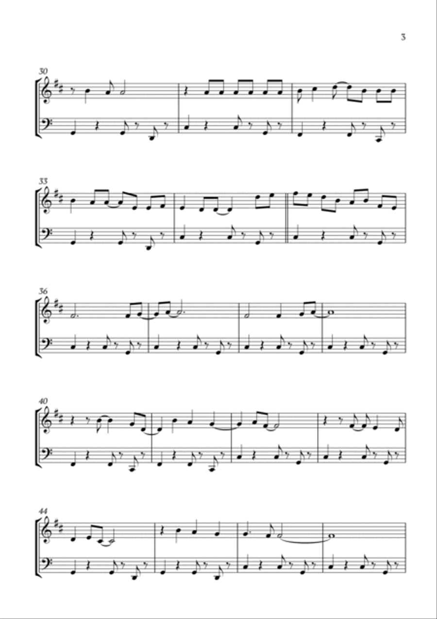 Kiss The Girl Woodwind Duet scores gallery preview page 3