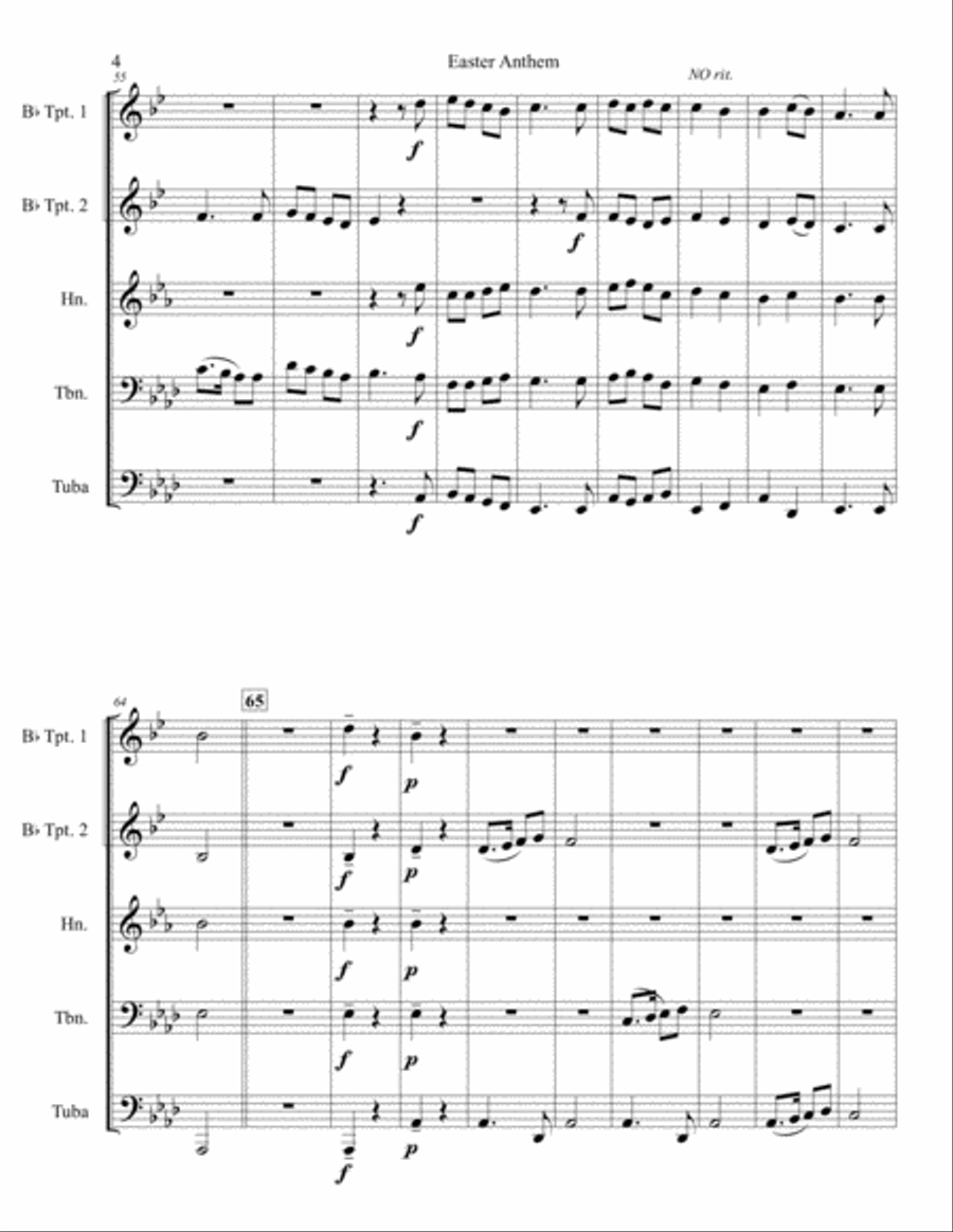 Eastertide Easter scores gallery preview page 4