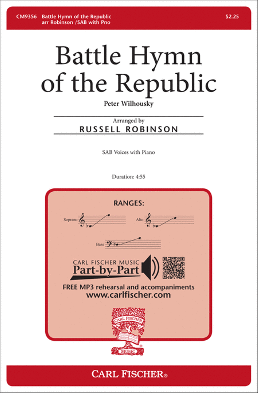 Battle Hymn of the Republic 3-Part scores gallery preview page 1