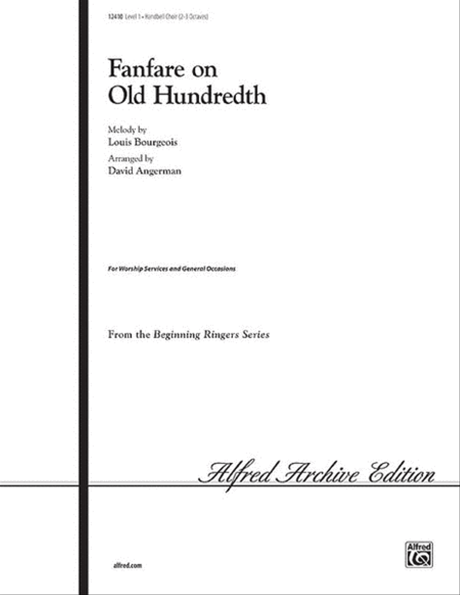 Fanfare on Old Hundredth Handbell Choir scores gallery preview page 1
